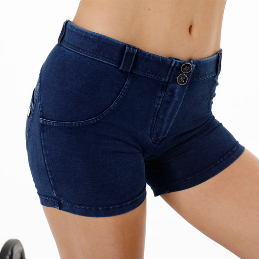 Shorts Deportivos Yoga Mujer Cintura Alta con Estiramiento