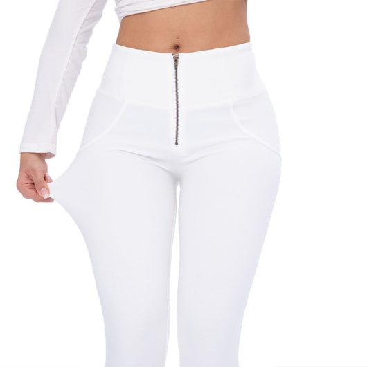 Pantalones de Yoga Ajustados con Cintura Alta y Tela Elástica Melocotón - Image 3
