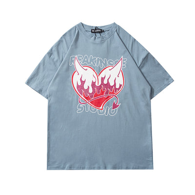 Conjunto Deportivo Hip-Hop para Parejas - Camiseta Manga Corta Estilo Urbano