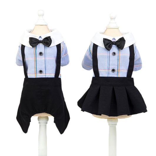 Ropa a Juego para Perros - Traje Estudiante Primavera Verano - Image 6