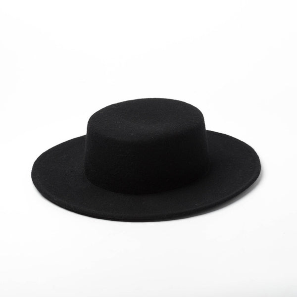 Sombrero de Lana Pura Estilo Clásico para Otoño e Invierno