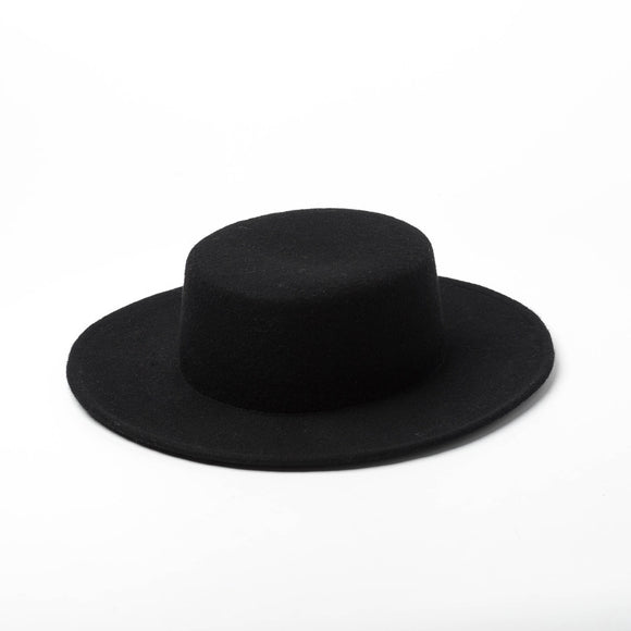 Sombrero de Lana Pura Estilo Clásico para Otoño e Invierno