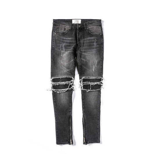 Pantalones de Cuero y Denim para Motocicleta Estilo Urbano Negro - Image 11