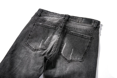 Pantalones de Cuero y Denim para Motocicleta Estilo Urbano Negro - Image 3