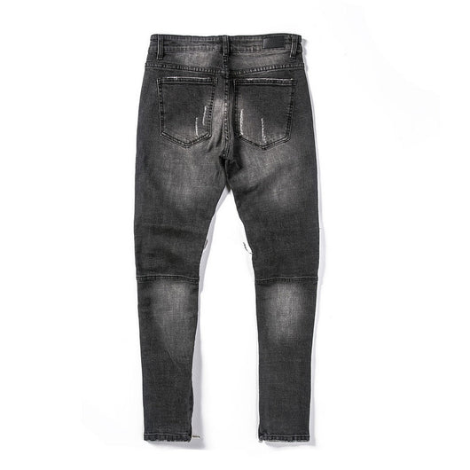 Pantalones de Cuero y Denim para Motocicleta Estilo Urbano Negro - Image 5