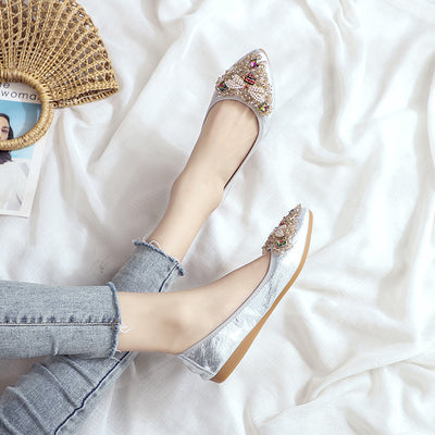 Zapatos Casuales para Mujer con Strass Estilo Coreano - Image 11
