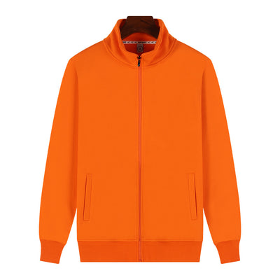 Chaqueta Suéter de Terciopelo Dorado Grabado con Cuello de Pie y Personalización - Image 3
