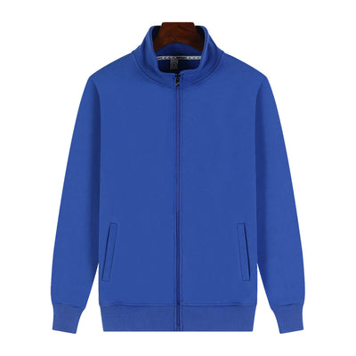 Chaqueta Suéter de Terciopelo Dorado Grabado con Cuello de Pie y Personalización - Image 7