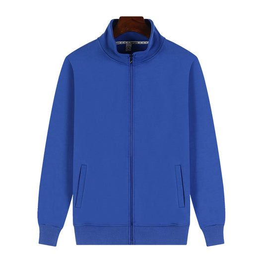 Chaqueta Suéter de Terciopelo Dorado Grabado con Cuello de Pie y Personalización - Image 7