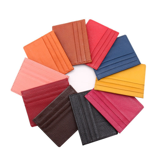 Billetera Delgada Unisex para Tarjetas y Monedas