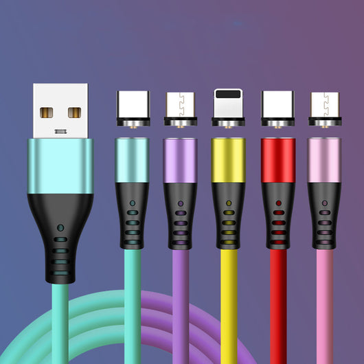 Cable de Carga Magnético USB-C de Silicona Líquida