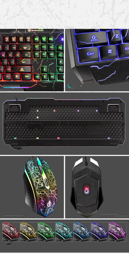 Set Teclado y Ratón Gaming 4D con Iluminación RGB - Image 3
