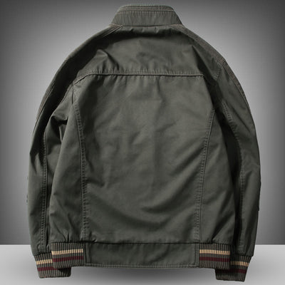 Chaqueta de Algodón Oversize Talla Grande con Cuello de Pie - Image 8