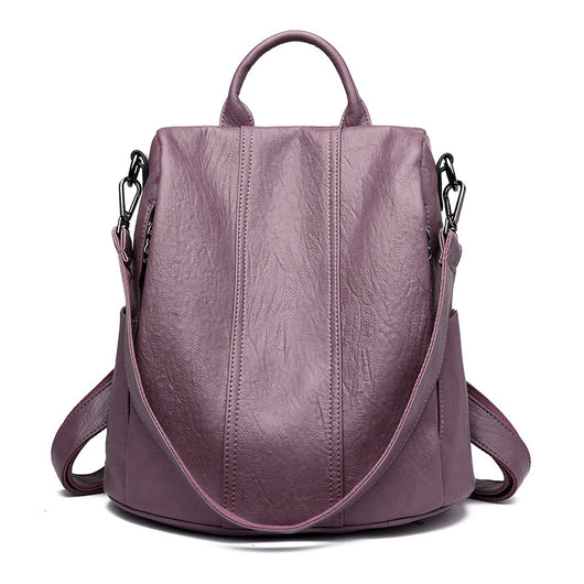 Mochila de Cuero Antirrobo Multifuncional con Protección RFID - Image 18