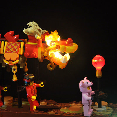 Juego de Luces LED Danza del Dragón - Bloques de Construcción Año Nuevo - Image 7