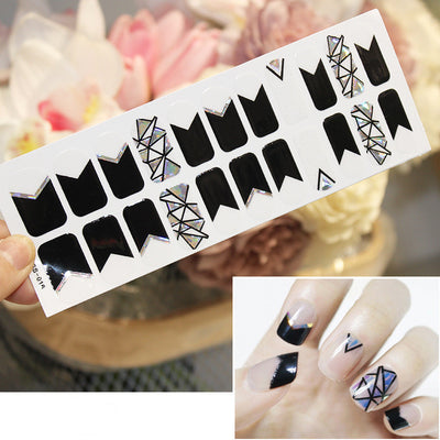 Calcomanías de Uñas Navideñas Impermeables con Letras Coloridas - Image 25