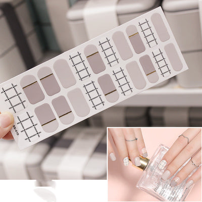 Calcomanías de Uñas Navideñas Impermeables con Letras Coloridas - Image 21