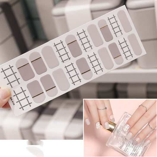 Calcomanías de Uñas Navideñas Impermeables con Letras Coloridas - Image 21