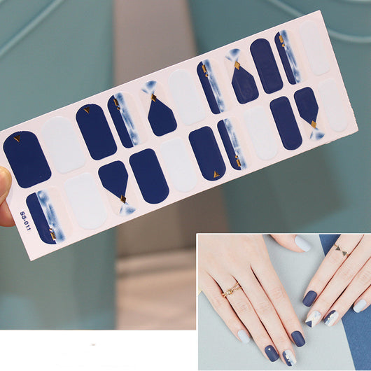 Calcomanías de Uñas Navideñas Impermeables con Letras Coloridas - Image 30
