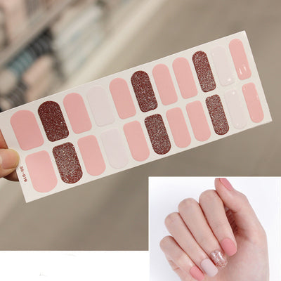 Calcomanías de Uñas Navideñas Impermeables con Letras Coloridas - Image 36