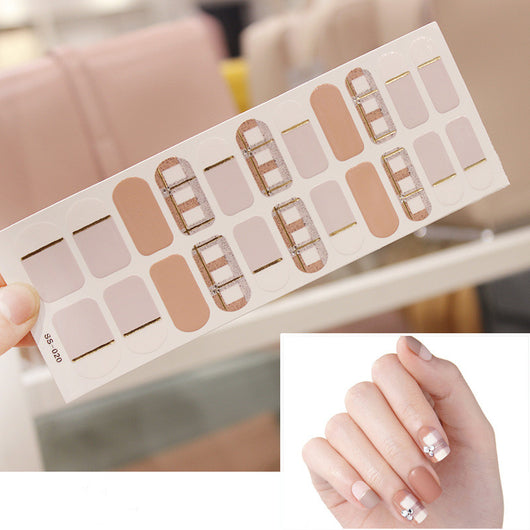 Calcomanías de Uñas Navideñas Impermeables con Letras Coloridas - Image 39