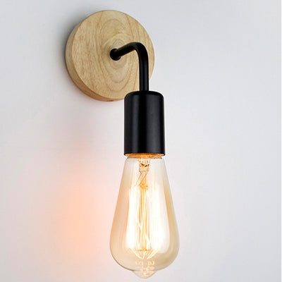Lámpara de Pared Minimalista Estilo Rústico Americano en Hierro Forjado - Image 3