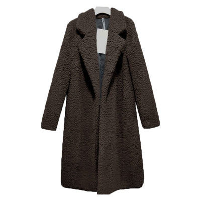 Cardigan de Lana Merino Largo Suelto para Mujer - Image 8