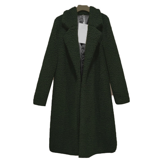 Cardigan de Lana Merino Largo Suelto para Mujer - Image 9