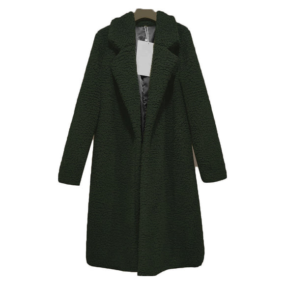 Cardigan de Lana Merino Largo Suelto para Mujer