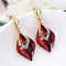 Temperament and Personality All-Match Ladies' Earrings Wine Red