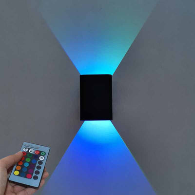 Lámpara LED Luminosa de Pared Cuadrada para Mesita de Noche - Image 7