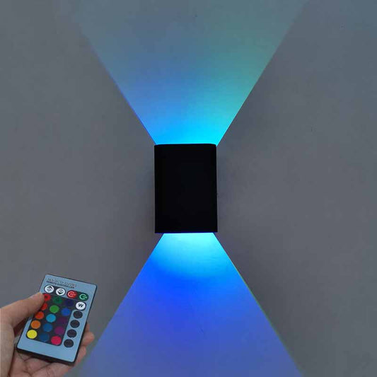 Lámpara LED Luminosa de Pared Cuadrada para Mesita de Noche
