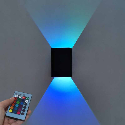 Lámpara LED Luminosa de Pared Cuadrada para Mesita de Noche