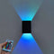 Lámpara LED Luminosa de Pared Cuadrada para Mesita de Noche