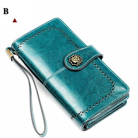 Cartera Larga para Mujer en Cuero Genuino Suave - Image 5