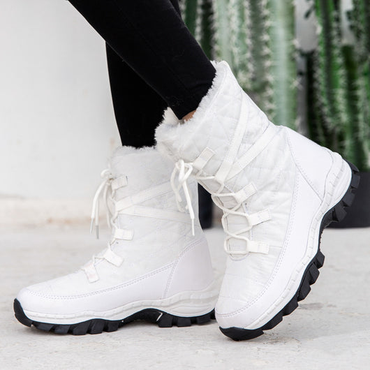 Botas de Nieve Térmicas de Felpa Gruesa para Mujer - Image 9