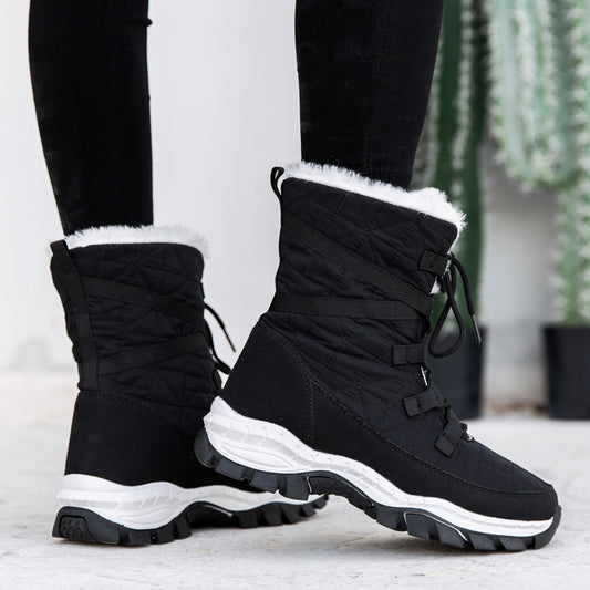 Botas de Nieve Térmicas de Felpa Gruesa para Mujer - Image 2