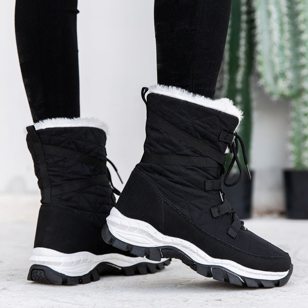 Botas de Nieve Térmicas de Felpa Gruesa para Mujer