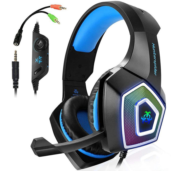 Auriculares Gaming RGB con Micrófono Desmontable - Sonido Inmersivo