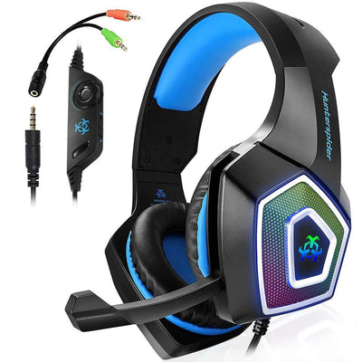 Auriculares Gaming RGB con Micrófono Desmontable - Sonido Inmersivo