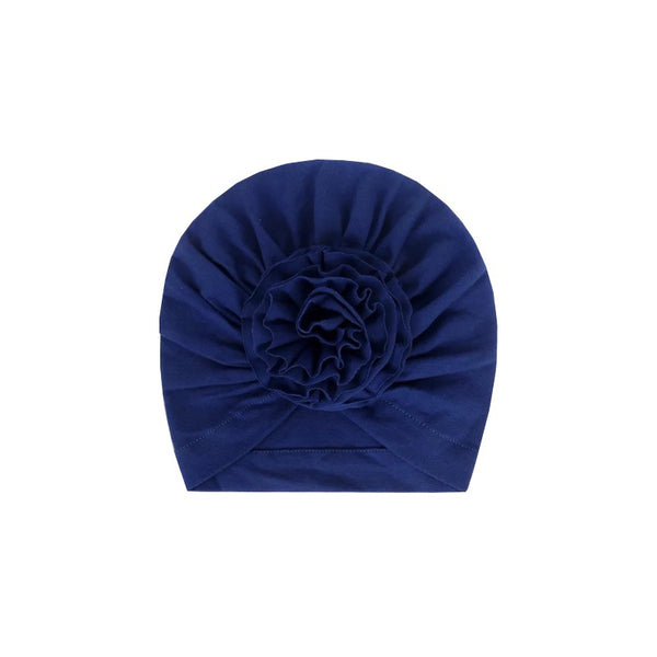 Turbante Elástico Floral para Bebé - Cinta Ancha con Nudo Decorativo - Image 4