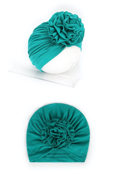 Turbante Elástico Floral para Bebé - Cinta Ancha con Nudo Decorativo - Image 12