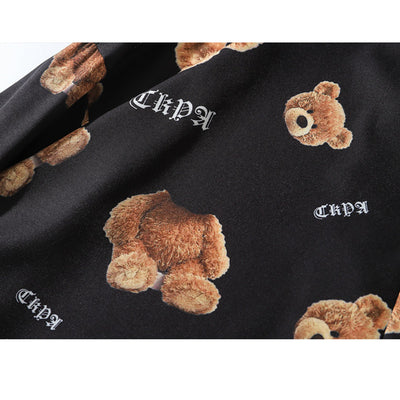 Camiseta Oversized con Estampa de Oso - Unisex Manga Larga Estilo Urbano - Image 8