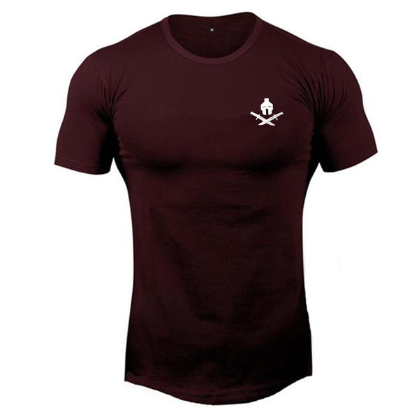 Playera Deportiva Ajustada para Correr y Fitness de Manga Corta