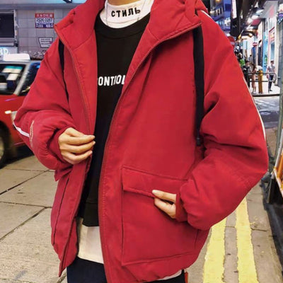 Chaqueta Acolchada Oversize para Hombre | Estilo Urbano Juvenil - Image 3