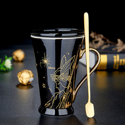 Taza de Cerámica Mitología Griega con Tapa y Cuchara - Image 14