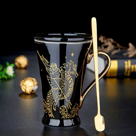 Taza de Cerámica Mitología Griega con Tapa y Cuchara - Image 15