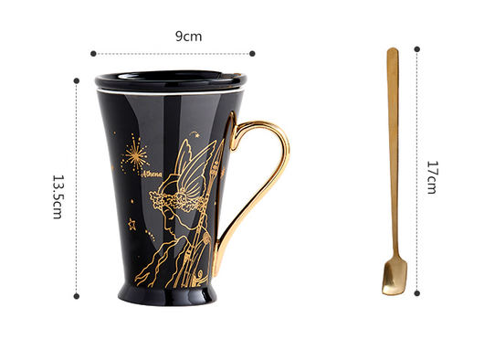 Taza de Cerámica Mitología Griega con Tapa y Cuchara - Image 10
