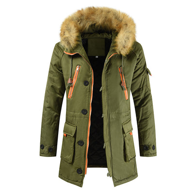 Chamarra Acolchada de Invierno para Hombre con Forro de Felpa - Image 13