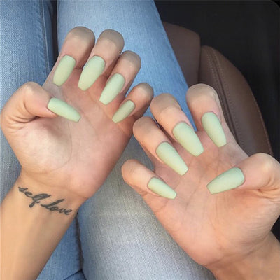 Uñas Postizas Trapezoidales Frost Ballet - Diseño Elegante Listo para Usar - Image 15